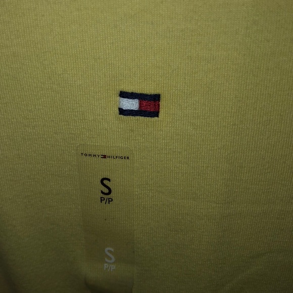 Yellow Tommy Hilfiger Shirt V Neck - Picture 3 of 3